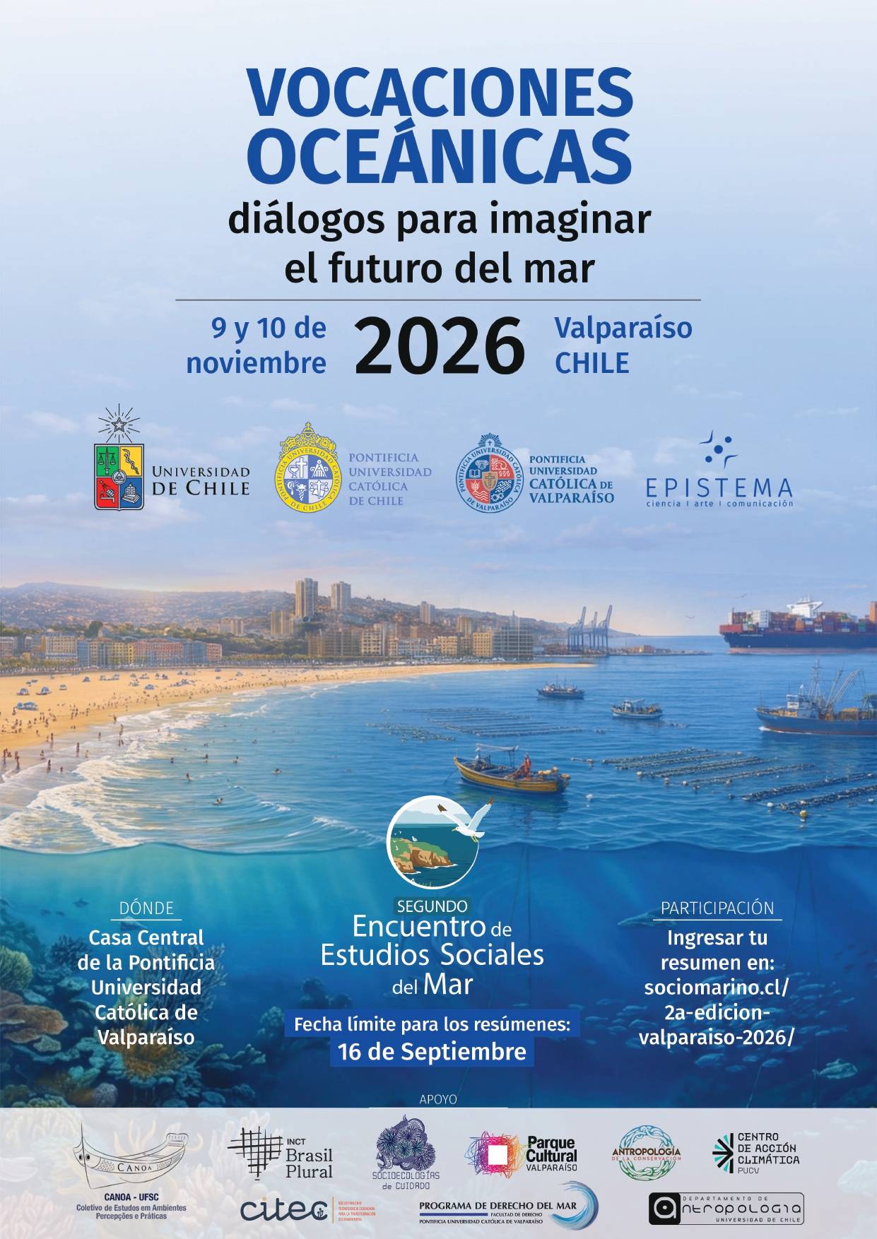 Centro de Acción ClimáticaVocaciones oceánicas: diálogos para imaginar el futuro del mar 2026